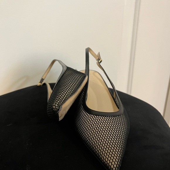 M. Gemi Lisinda black mesh pointed toe kitten heel - Picture 14 of 16